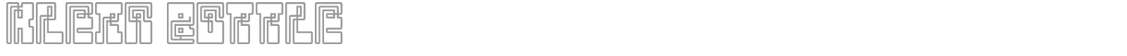 Klein Bottle font preview
